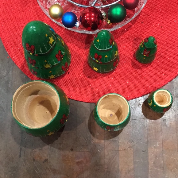 Vintage Nesting Christmas Trees - Picture 3 of 4